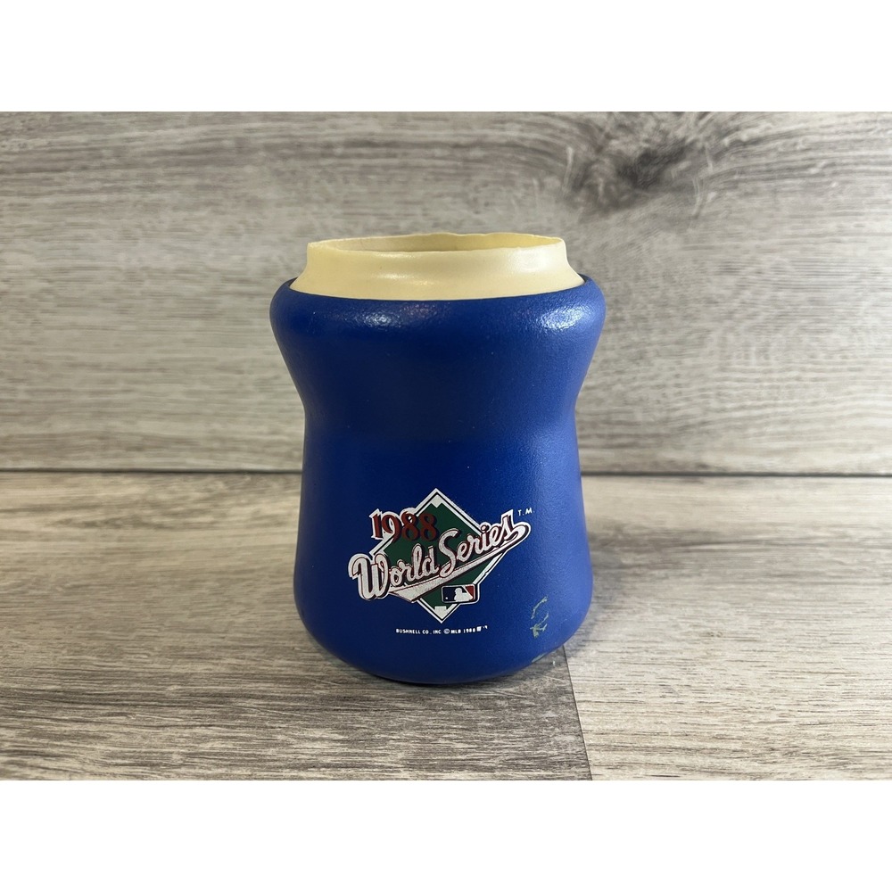 Vintage 1988 World Series LA Dodgers Koozie Insulated Beer Soda Can Holder